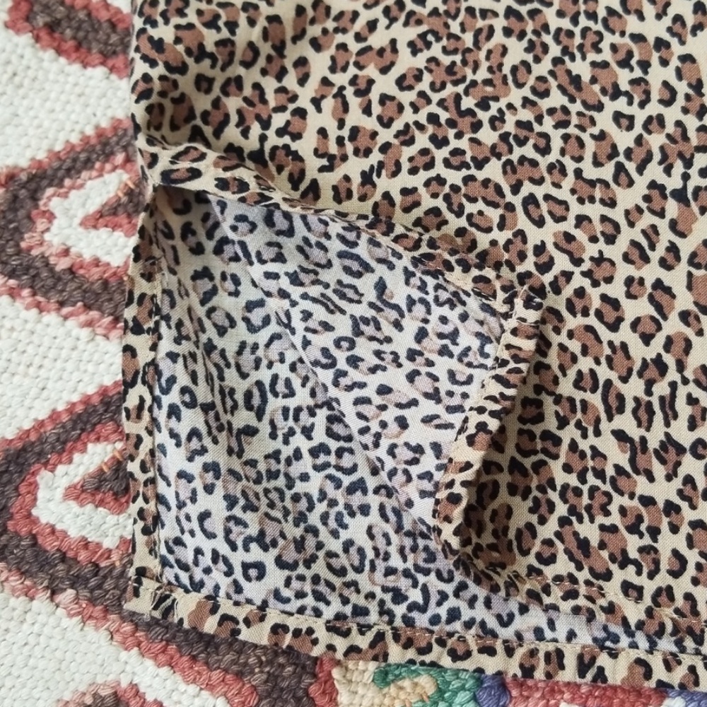 Vintage 90's Leopard Animal Print Top - Picture 6 of 8